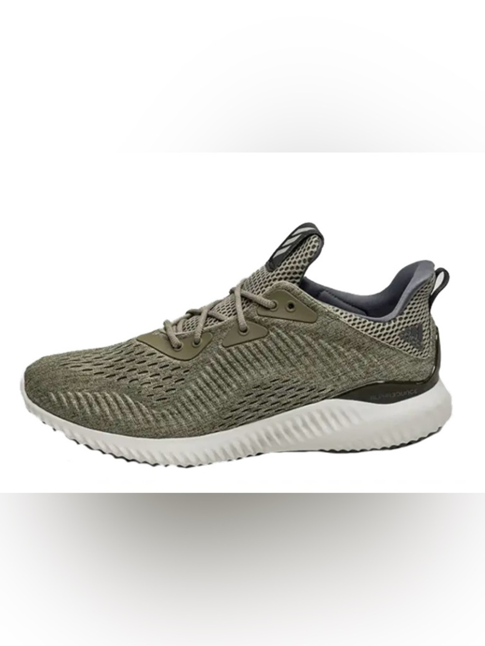 Adidas alpha 3 bounce Knit Trainer in Olive green and Gray mens size 8